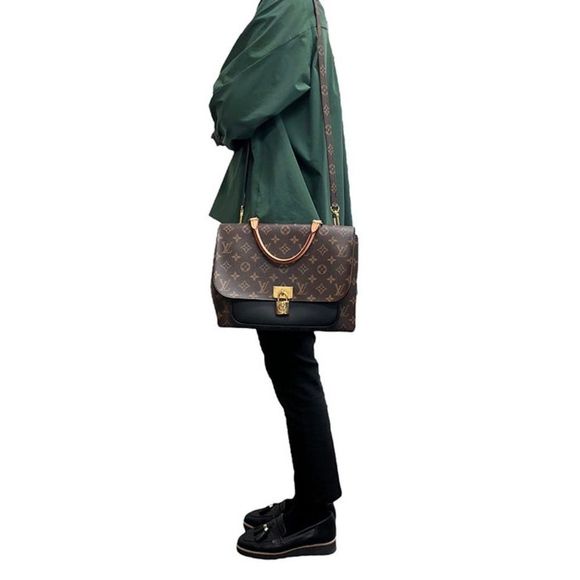 Louis Vuitton Marignan Monogram Noir Shoulder Bag - Picture 9 of 9